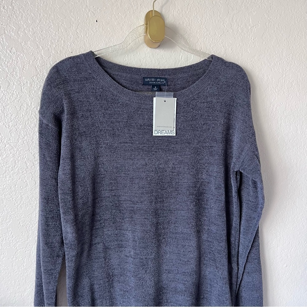 NEW Barefoot Dreams CozyChic™ Ultra Lite Paradise Knit sweater sz M - Picture 5 of 12